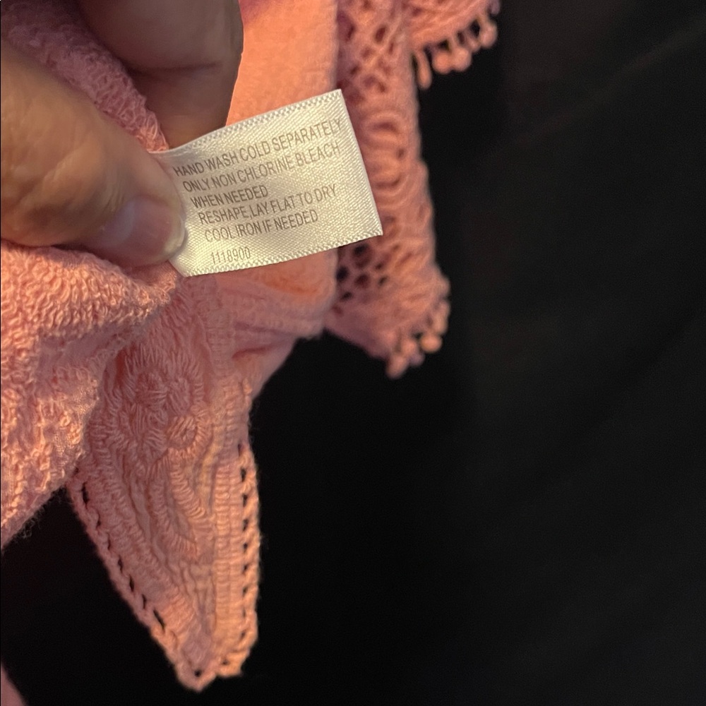 Lane Bryant Coral Lace Blouse - Picture 10 of 11